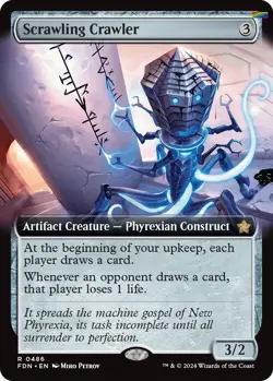 Scrawling Crawler (Extended Art) [FDN - 486] - NM [Foil] TCG MTG - Image 1
