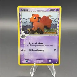 Pokemon Card- Vulpix Dragon Frontiers 2006 # 70/101 Reverse Holo Stamped LP MP - Image 1