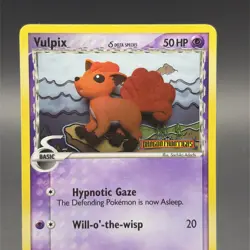 Pokemon Card- Vulpix Dragon Frontiers 2006 # 70/101 Reverse Holo Stamped LP MP - Image 2