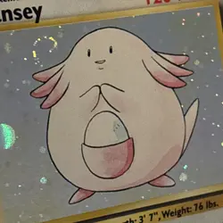 Pokemon Chansey Holo Rare TCG Card Base Set 2, WOTC, Swirl - Image 2
