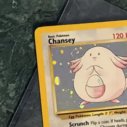 Pokemon Chansey Holo Rare TCG Card Base Set 2, WOTC, Swirl - Image 3