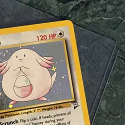 Pokemon Chansey Holo Rare TCG Card Base Set 2, WOTC, Swirl - Image 4