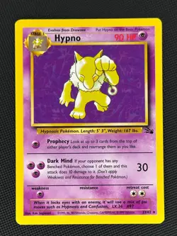 Hypno 23/62 Rare Fossil Pokemon Unlimited Near Mint - Image 1