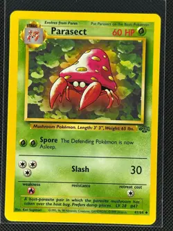 Parasect 41/64 Uncommon Jungle Pokemon Unlimited Near Mint - Image 1