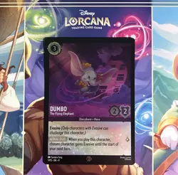 Disney Lorcana Dumbo The Flying Elephant Holo Foil 1/P3 Promo Card x4 - Image 1