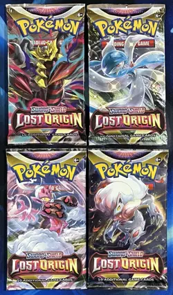 Pokemon 2022 Sword & Shield Lost Origin Booster Pack Lot X4 Artset SwSh Nm M - Image 1