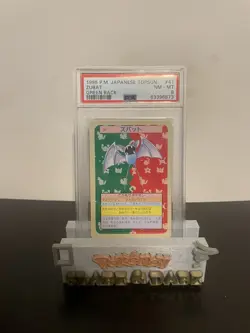 PSA Graded 8 Zubat Pokemon 1995 Japanese Topsun Green Back #041 - Image 1