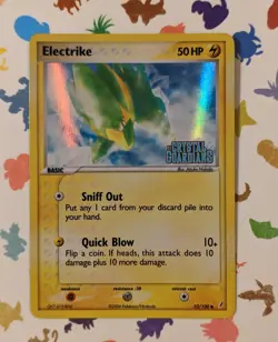 Pokemon TCG Electrike 52/100 Crystal Guardians Reverse Holo English 2006 - Image 1