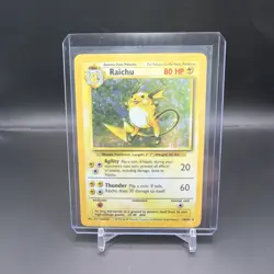 Raichu 014/102 Base Set Holo Unlimited Pokemon WOTC NM - Image 1