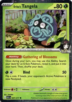 ERIKA'S TANGELA 007/217 COSMO HOLO C ME: ASCENDED HEROES POKEMON LP - Image 1