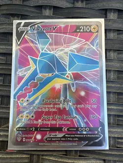 Pokemon TCG Vikavolt v Darkness Ablaze Holo Card 180/189 Full Art Ultra Rare NM - Image 1
