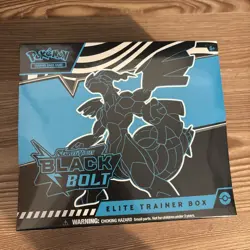 Pokemon TCG Scarlet & Violet – Black Bolt Elite Trainer Box ETB – New Sealed - Image 1