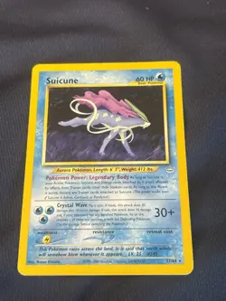 Pokemon TCG Suicune Neo Revelation Card 27/64 Unlimited Rare played - Image 1