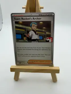 Team Rocket's Archer Pokemon Prize Pack Series 8 Promo Pokemon Car - Image 1