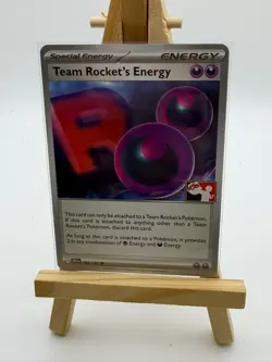 Pokemon Team Rocket's Energy 182/182 Prize Pack Series 8 Non-Holo Pack Fresh NM - Image 1