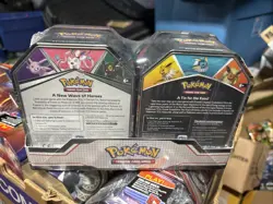 Pokemon TCG V Heroes Bundle Tins: 2-Pack of Vaporeon & Umbreon (SEALED) NEW! - Image 2