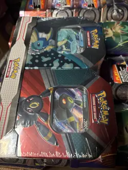 Pokemon TCG V Heroes Bundle Tins: 2-Pack of Vaporeon & Umbreon (SEALED) NEW! - Image 5