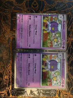 Pokemon TCG Drifloon and Drifblim 2 Cosmo Holo Promo Set Mega Evolution - Image 1