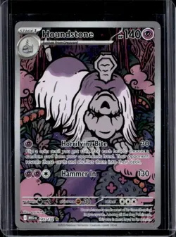 2025 Pokemon Mega Evolution Houndstone Illustration Rare #145/132 - Image 1