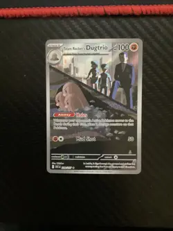 Team Rocket’s Dugtrio 239/217 Ascended Heroes Illustration Rare Pokemon TCG NM - Image 1