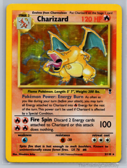 Pokemon TCG Charizard Legendary Collection 3/110 Holo Rare 120 HP - Image 1