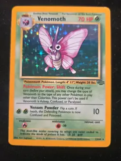 Pokemon TCG Venomoth 13/64 Jungle Holo Rare - LP - Image 1
