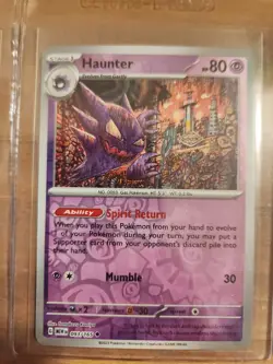 Pokemon 151 Gastly 092/165 Haunter 093/165 Gengar 094/165 Reverse Holo Art Set - Image 3