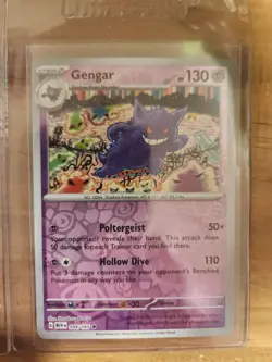 Pokemon 151 Gastly 092/165 Haunter 093/165 Gengar 094/165 Reverse Holo Art Set - Image 4