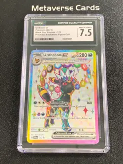 Pokemon Prismatic Evolutions Figure 176 Umbreon ex Black Star Promos CGC 8.5 - Image 1