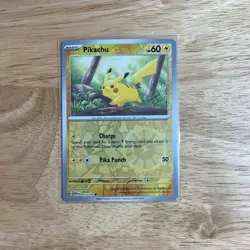 Pikachu 025/165 Sv: Scarlet & Violet 151 Reverse Holo - Pokemon TCG - Image 1