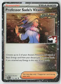Professor Sada’s Vitality 170/182 NM Cosmos Holo Pokemon Play Prize Pack Series - Image 1
