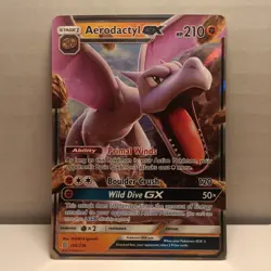 Aerodactyl GX 106/214 Unified Minds Ultra Rare 2019 English Pokemon - Image 1