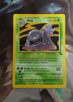 Pokemon, Muk, Fossil 13/62 - LP - Image 1
