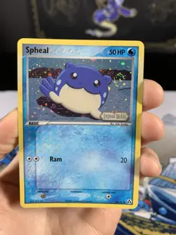 Pokemon Card Ex Legend Maker Spheal 65/92 2006 Reverse Stamped Holo Swirl - Image 2