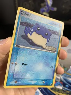 Pokemon Card Ex Legend Maker Spheal 65/92 2006 Reverse Stamped Holo Swirl - Image 3