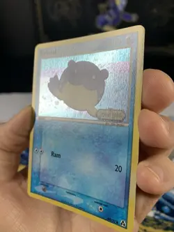 Pokemon Card Ex Legend Maker Spheal 65/92 2006 Reverse Stamped Holo Swirl - Image 5