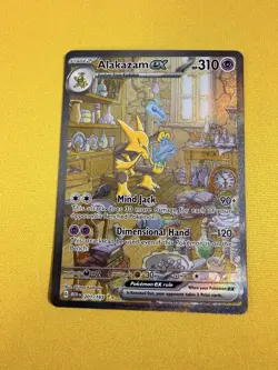 Alakazam Ex 201/165 Sv: Pokemon Scarlet & Violet 151 Holo - Ships Fast! - Image 1