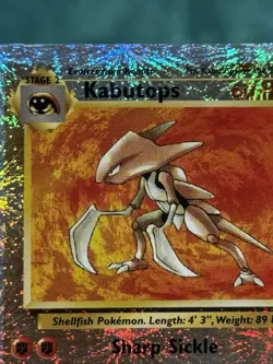 Pokemon Legendary Collection Kabutops Reverse Holo Rare 27/110 English 2002 - Image 3
