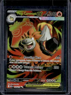 2025 Pokemon Mega Evolution Camerupt ex Ultra Rare #156/132 - Image 1