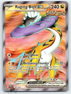Raging Bolt ex 196/162 Pokemon Temporal Forces Ultra Rare - Image 1