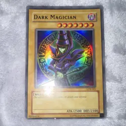 Dark Magician LOB-005 Ultra Rare Legend of Blue Eyes Unlimited Yugioh NM Holo - Image 1