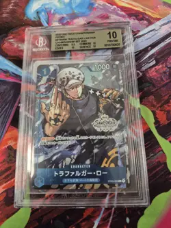 2022 Japanese One Piece Championship Promo Trafalgar Law Alt Art BGS 10 Pristine - Image 1