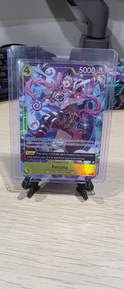 One Piece Perona OP14-111 SR Alternate Art - The Azure Sea's Seven - English - Image 1