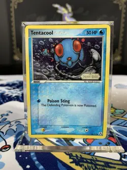 Pokemon Card Ex Legend Maker Tentacool 66/92 2006 Reverse Stamped Holo - Image 1