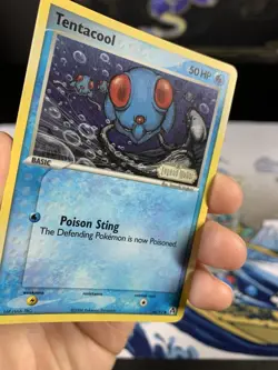 Pokemon Card Ex Legend Maker Tentacool 66/92 2006 Reverse Stamped Holo - Image 4