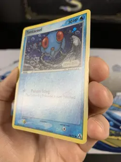 Pokemon Card Ex Legend Maker Tentacool 66/92 2006 Reverse Stamped Holo - Image 5