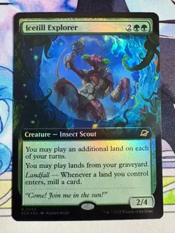 2025 MTG Edge Of Eternities Icetill Explorer Extended Art Foil #343 - Image 1