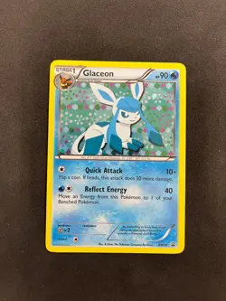 POKEMON UNGRADED GLACEON - BW90 BW90 HOLO P BLACK AND WHITE PROMO LP - Image 2