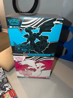 pokemon white flare & black bolt elite trainer boxes lot of 2 sealed ships fat - Image 1