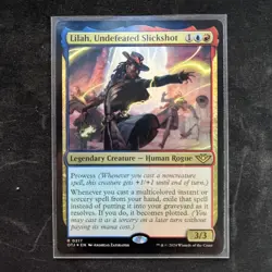 MTG OTJ Lilah, Undefeated Slickshot R Foil Legendary Creature #217 NM/M NO CURL - Image 1